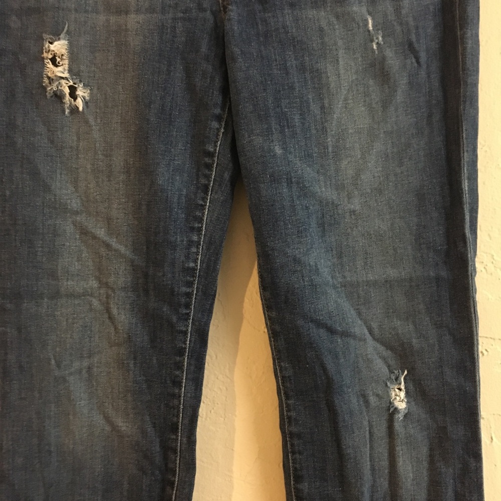 Joe’s Jeans Straight Leg Nellie Distressed Jeans Denim Size 29 Blue Stre… - Picture 4 of 12